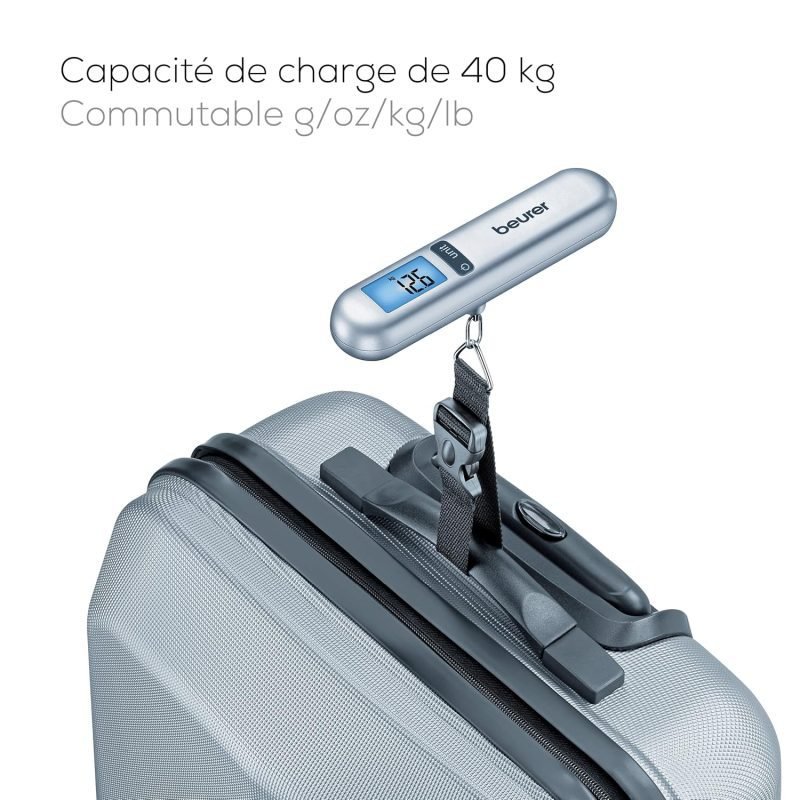Pèse-bagage, Beurer LS 06, Écran Lcd, Argent – Image 6