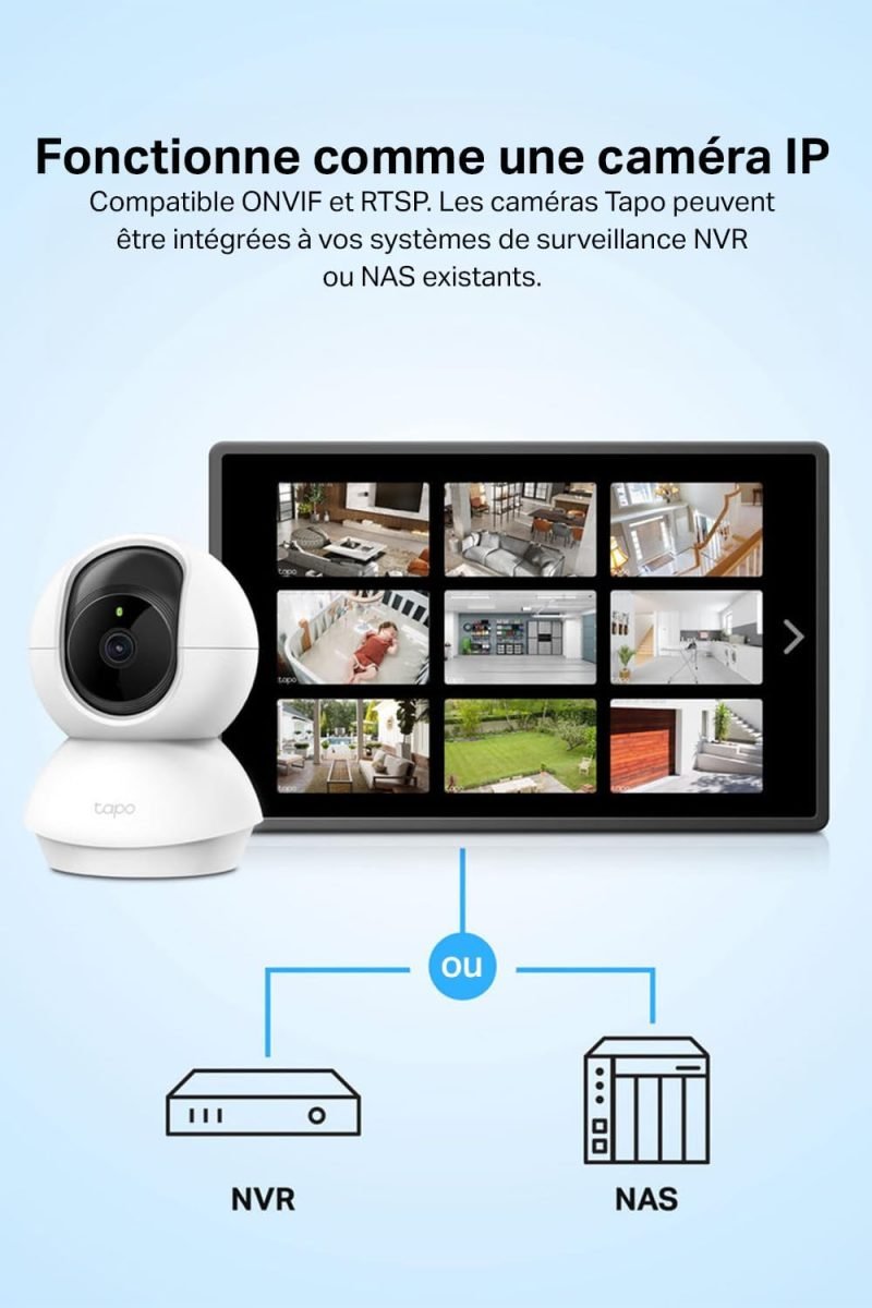Tapo 2K(3MP) Caméra Surveillance WiFi intérieure 360° – Image 5