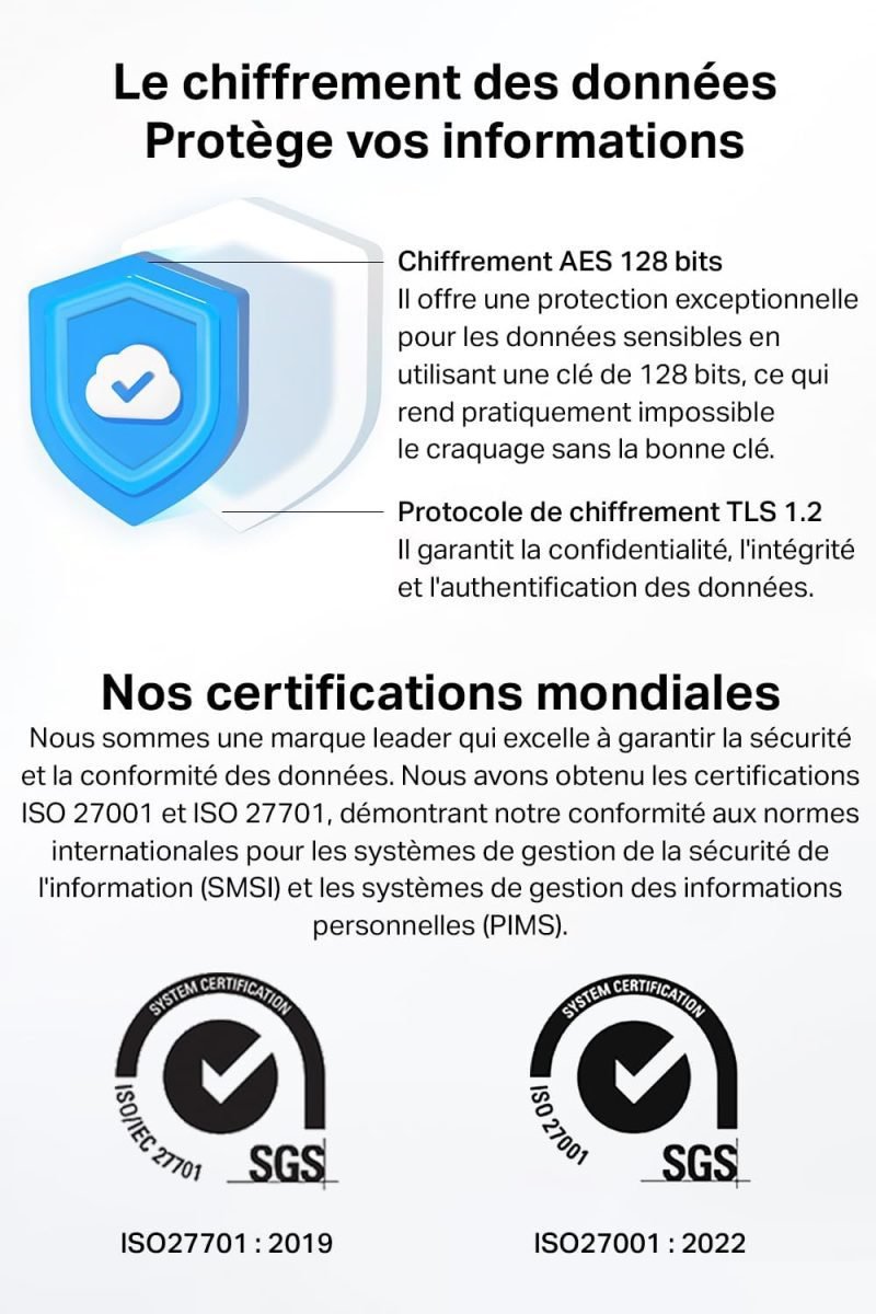 Tapo 2K(3MP) Caméra Surveillance WiFi intérieure 360° – Image 4