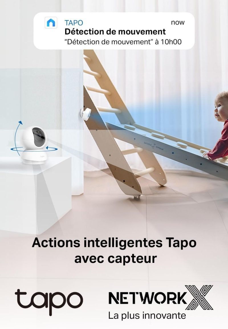 Tapo 2K(3MP) Caméra Surveillance WiFi intérieure 360° – Image 3